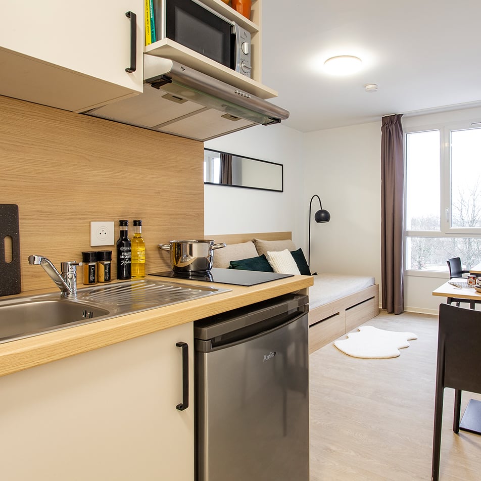 studio dans la résidence étudiante à Nancy Ekinox