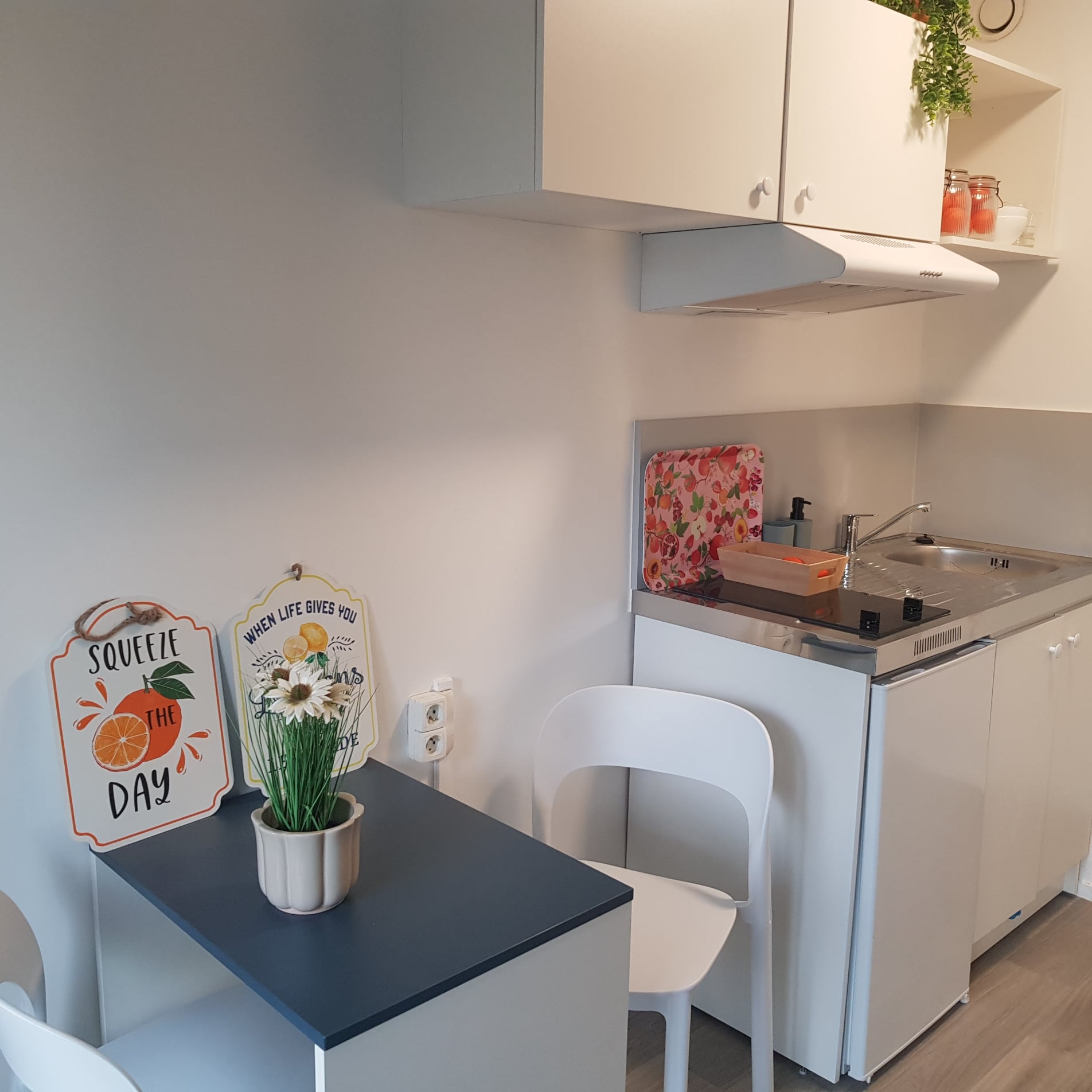 Cuisine d'un studio de notre résidence étudiante Apollinaire à Reims